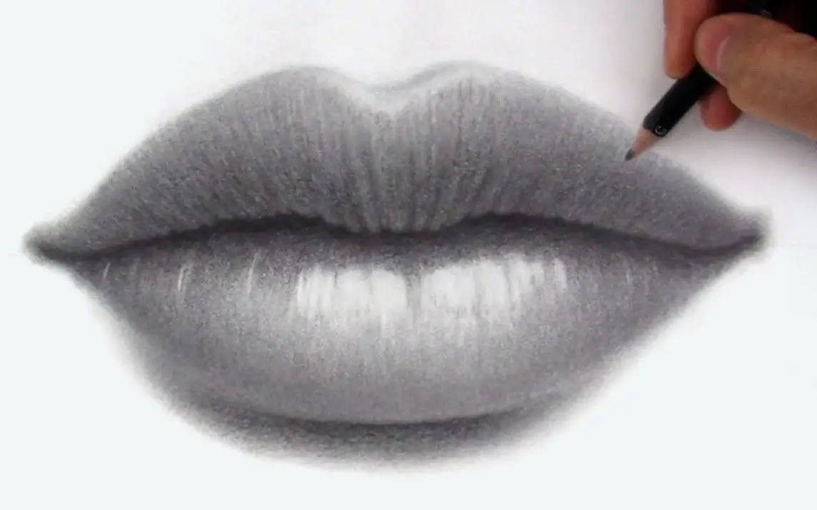 Detailed Lip Drawing Tutorial