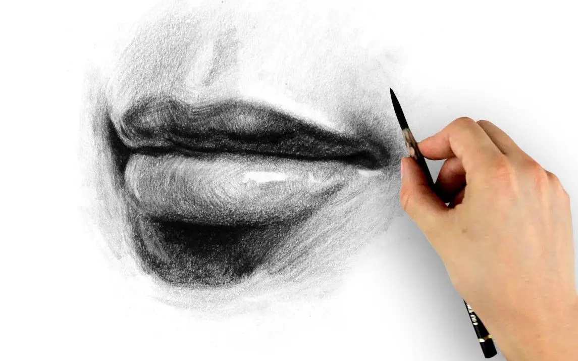 Step by Step Lip Drawing Tutorial