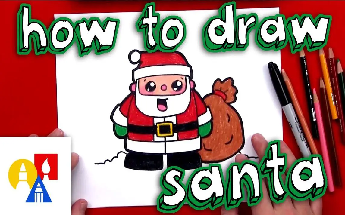 Cartoon Santa Drawing