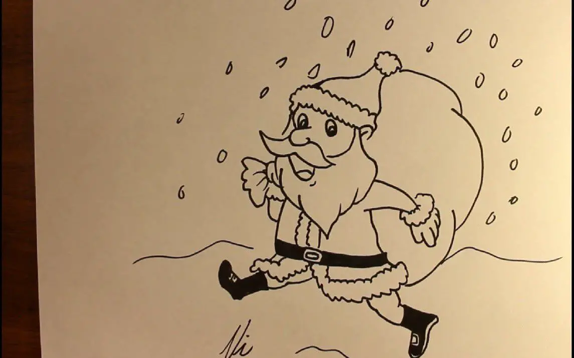 Santa in the Snow