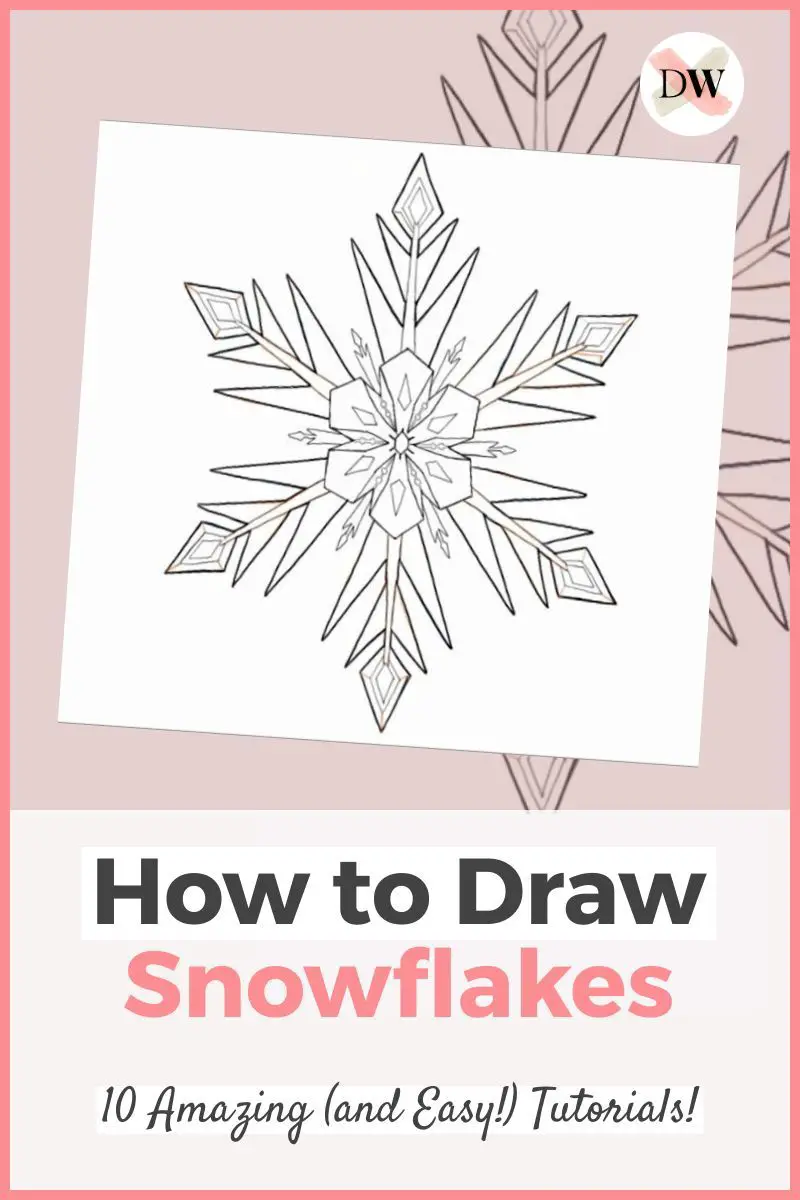 How To Draw Snowflakes: 10 Amazing and Easy Tutorials! Thumbnail