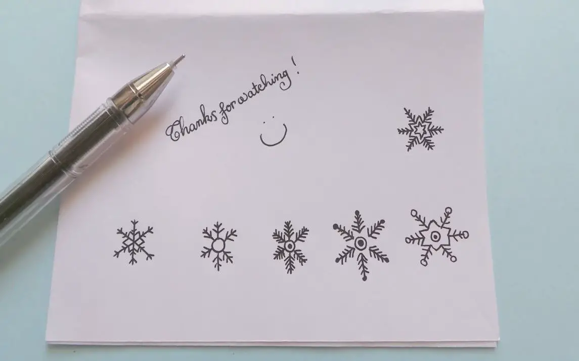 Plethora of Minimalistic Snowflake Design
