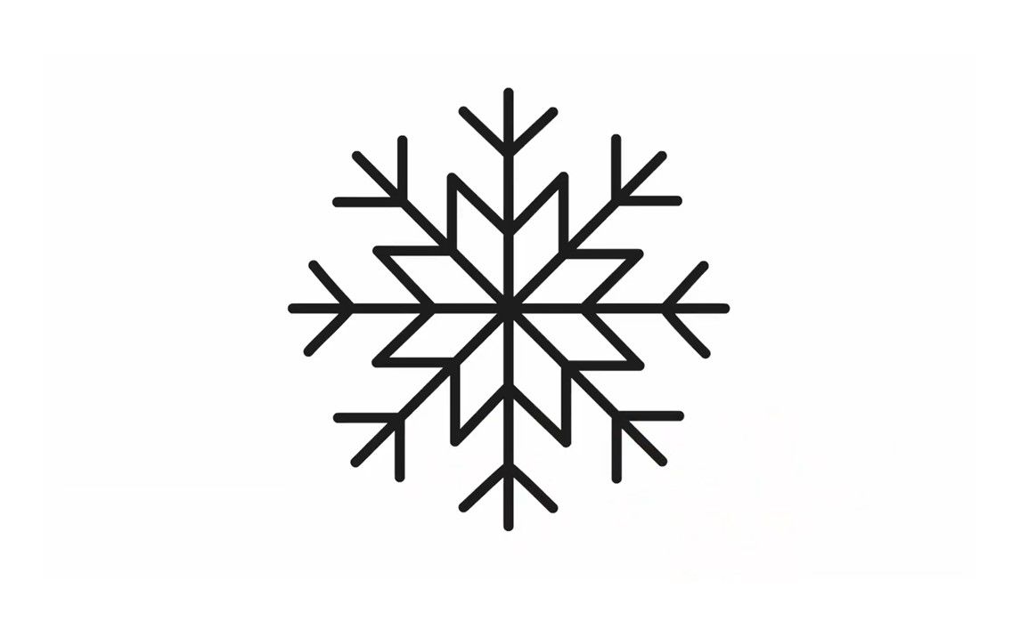 Easy Snowflake Drawing for Kids