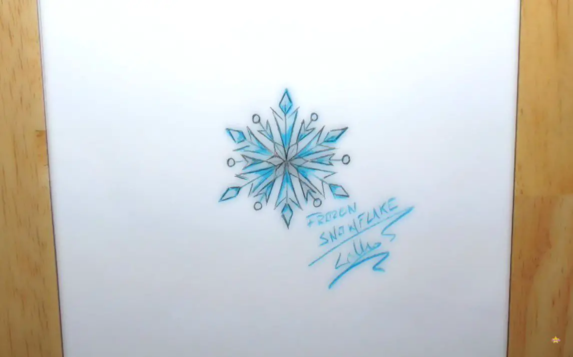 Easy Way to Draw the Frozen Snowflake