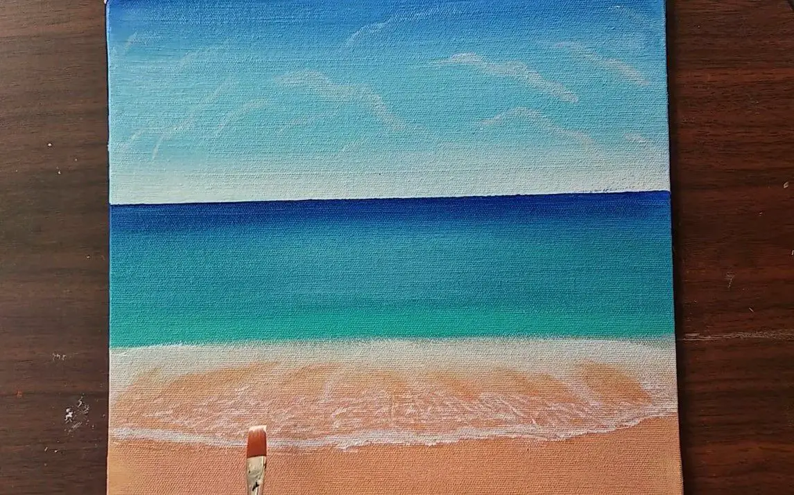 Easy Beach Painting Tutorial