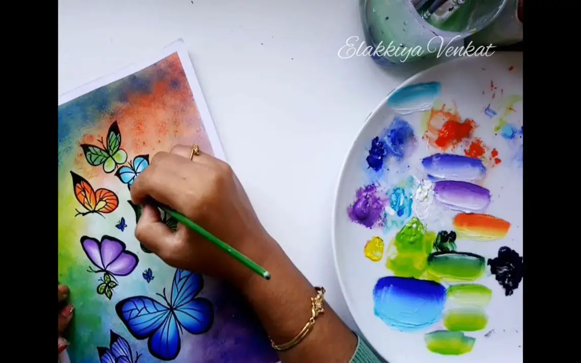 Colorful Acrylic Butterflies