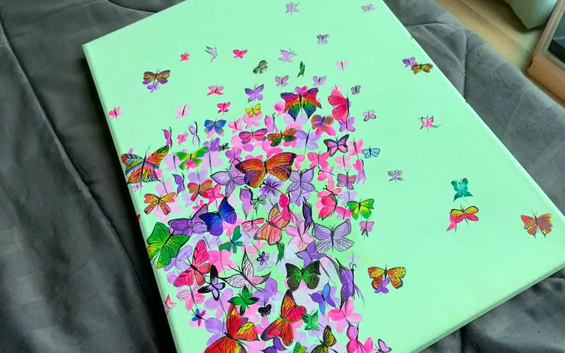 Exquisite Butterfly Tornado Painting