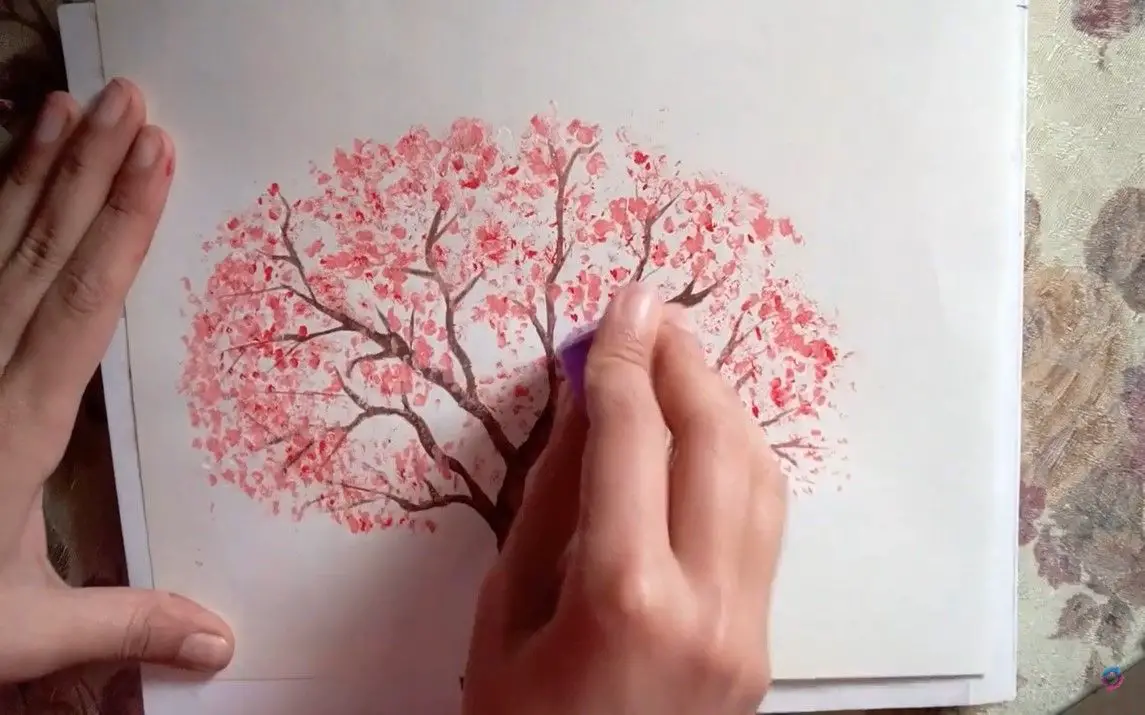Easiest Approach to Painting a Cherry Blossom Tree