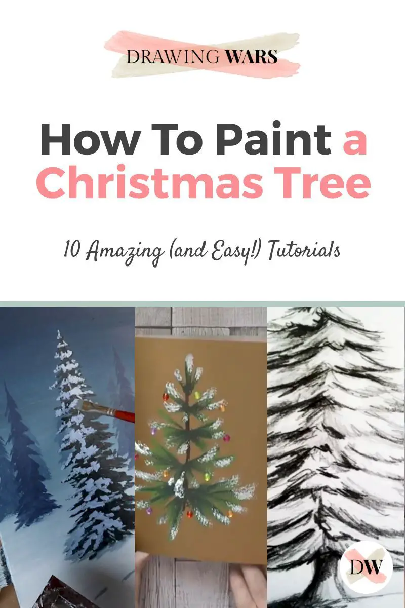 How To Paint A Christmas Tree: 10 Amazing and Easy Tutorials! Thumbnail