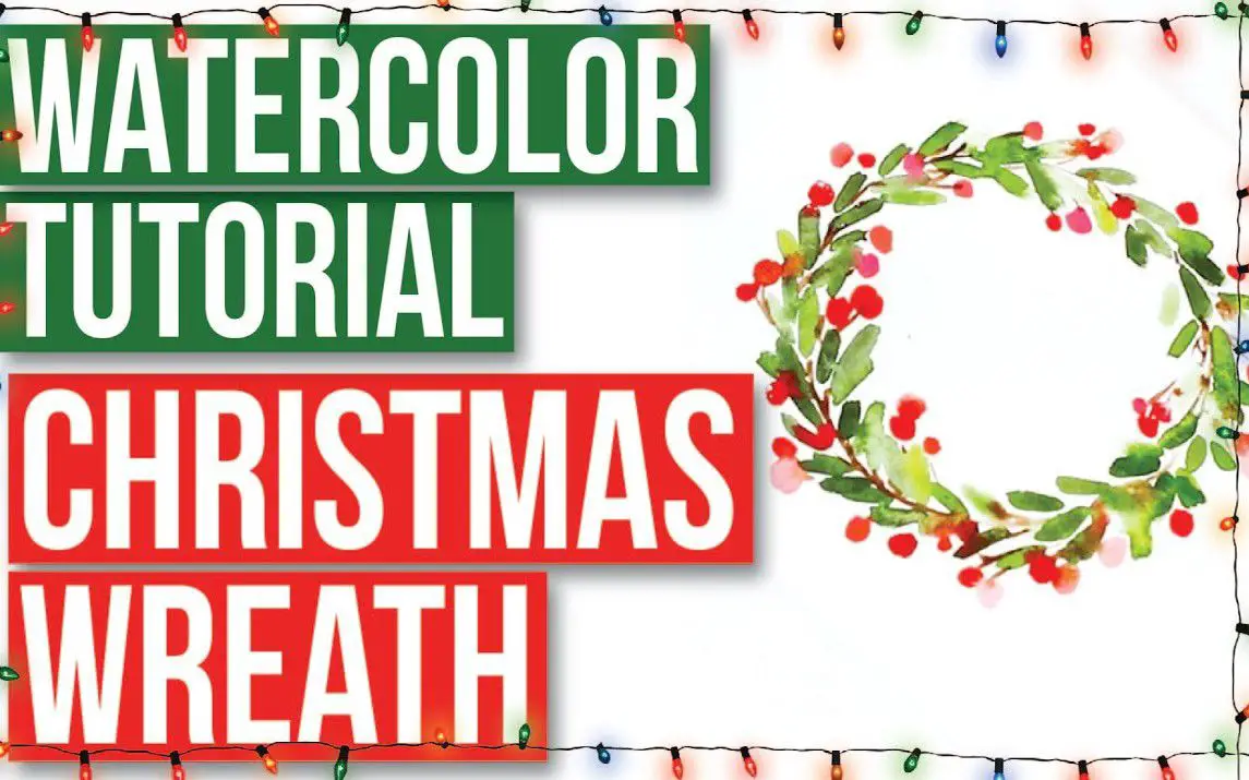 Christmas Wreath Painting for Beginners