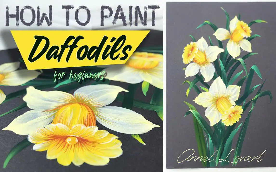 Beautiful Daffodil Painting for Beginners