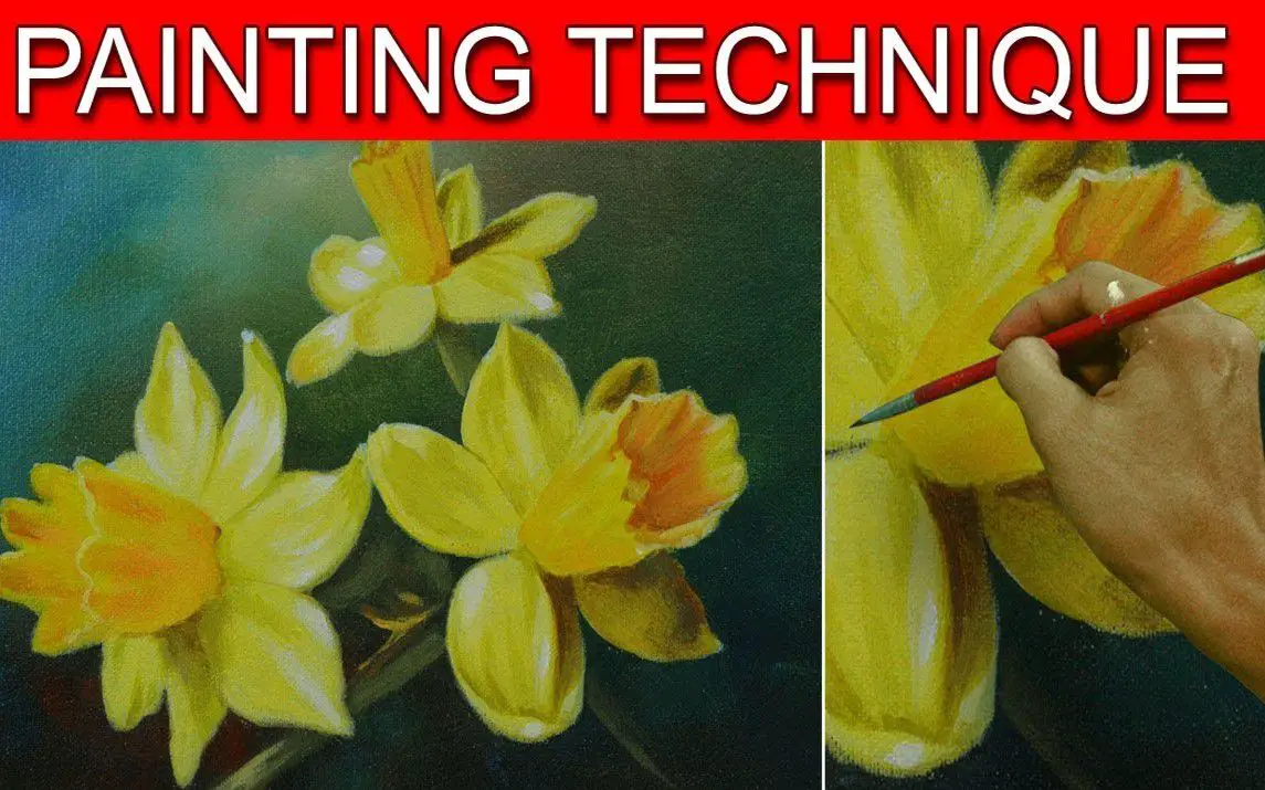 Step by Step Daffodil Painting Tutorial