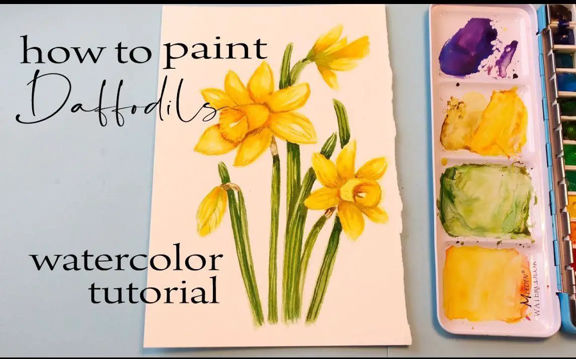 Daffodil Painting Tutorial for Beginners
