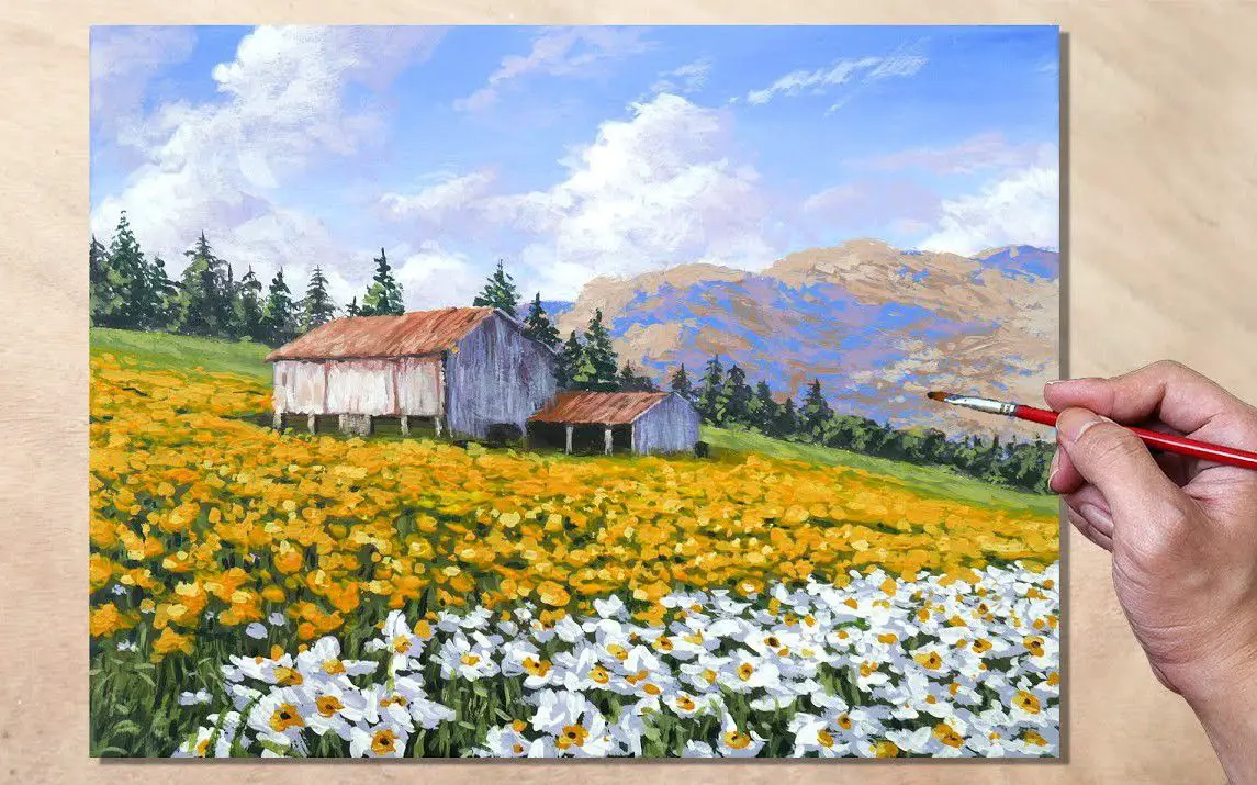 Stunning Daffodil Landscape