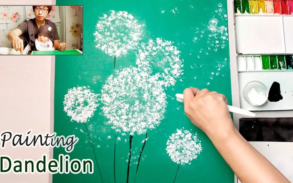 Simple Approach to Painting Dandelions