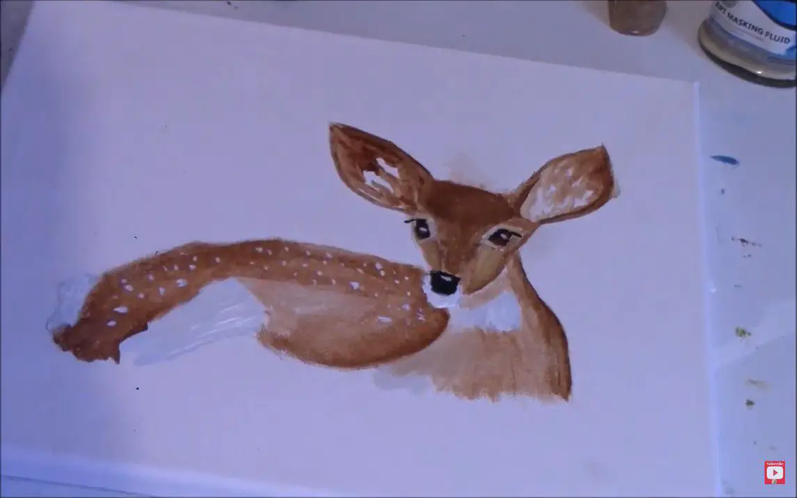 Cute Baby Deer Painting