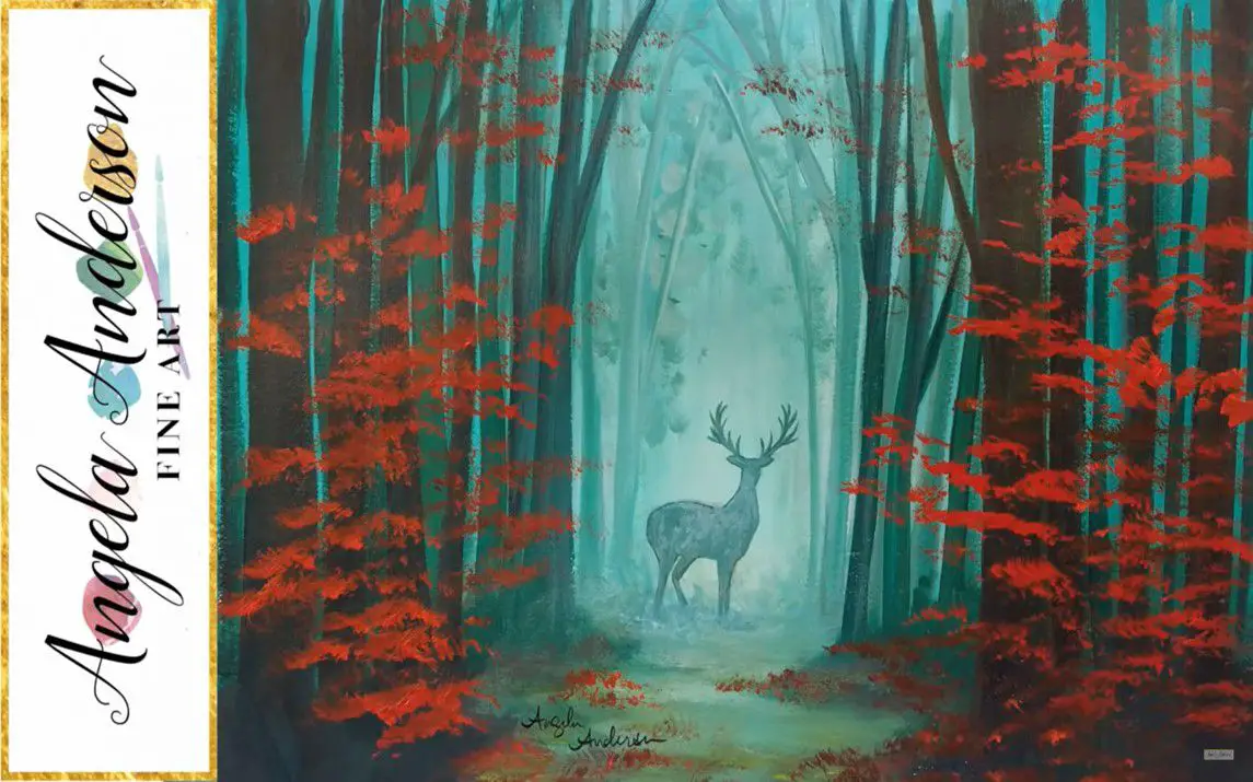Gorgeous Silhouette of a Deer in a Forest
