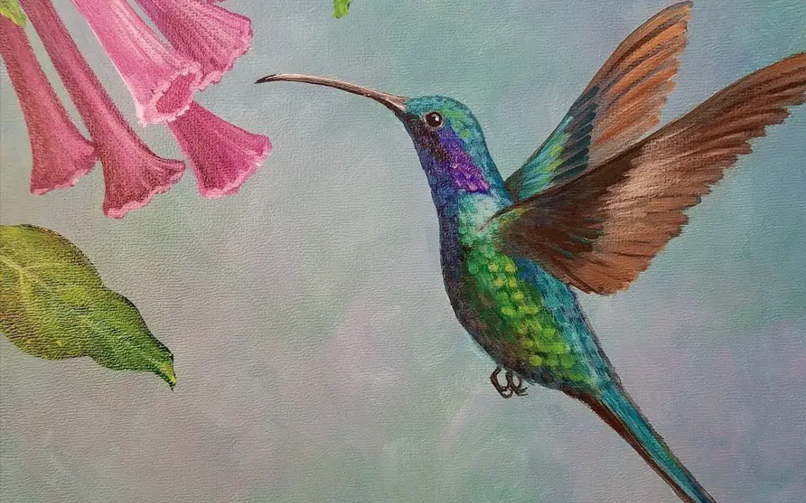 Easy Hummingbird Painting Tutorial