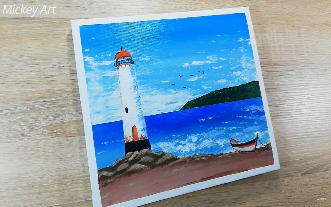 Easy Lighthouse Painting Demonstration