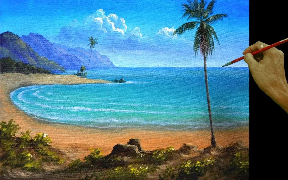 Beautiful Landscape And Palm Tress Tutorial