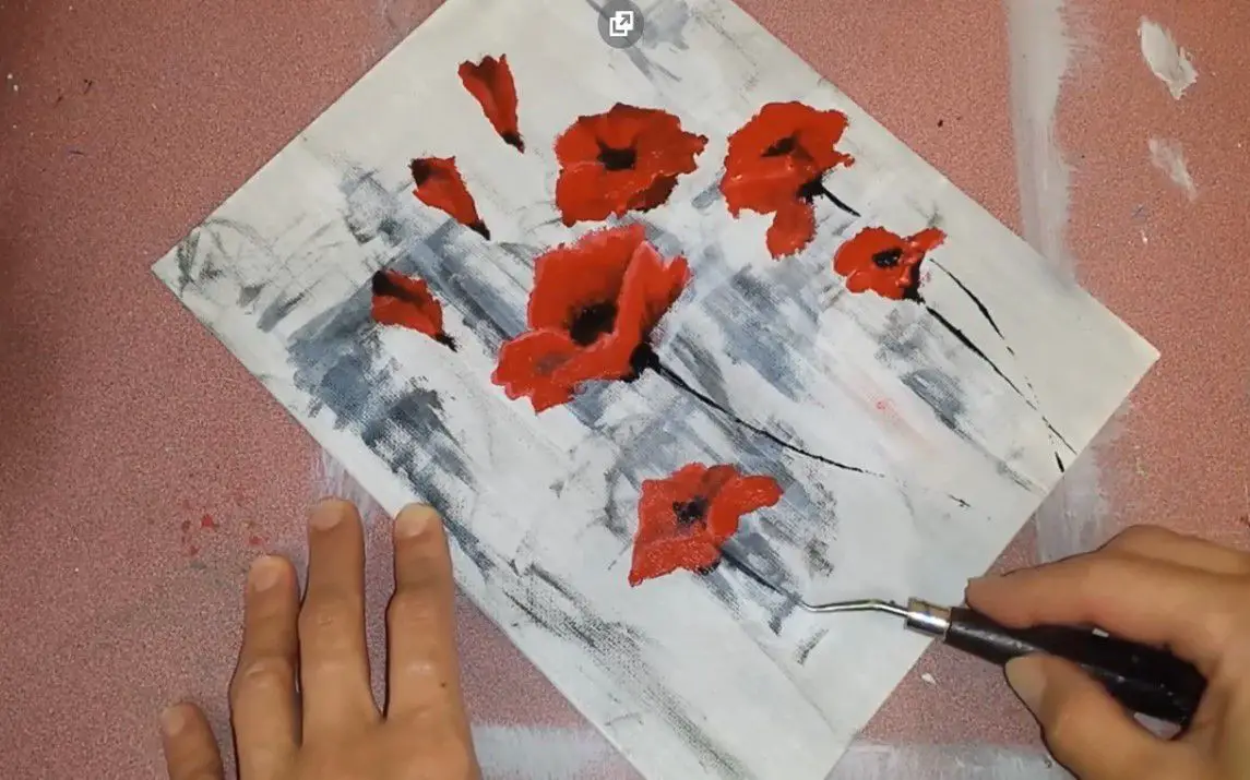 Easy Poppy Painting Tutorial