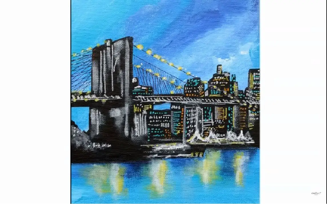 Manhattan Skyline Acrylmalen