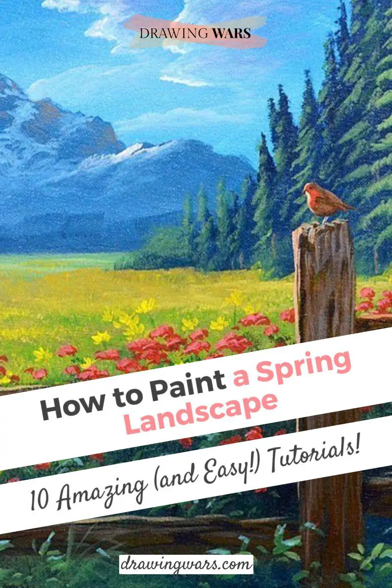 How To Paint A Spring Landscape: 10 Amazing and Easy Tutorials! Thumbnail