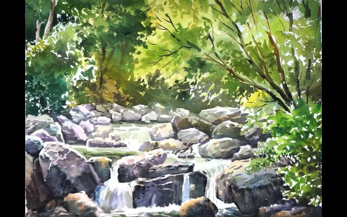 Blissful Spring Scenery Painting