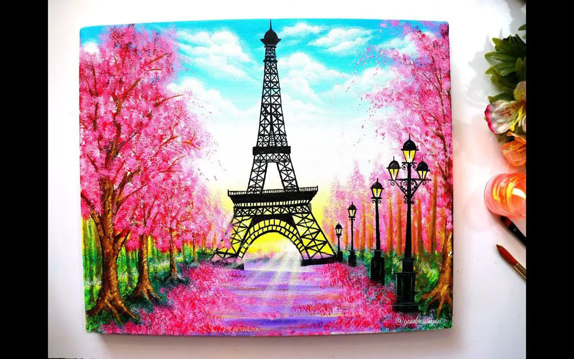 Eiffel Tower in Spring