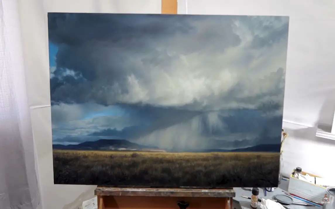 Realistic Stormy Sky Painting