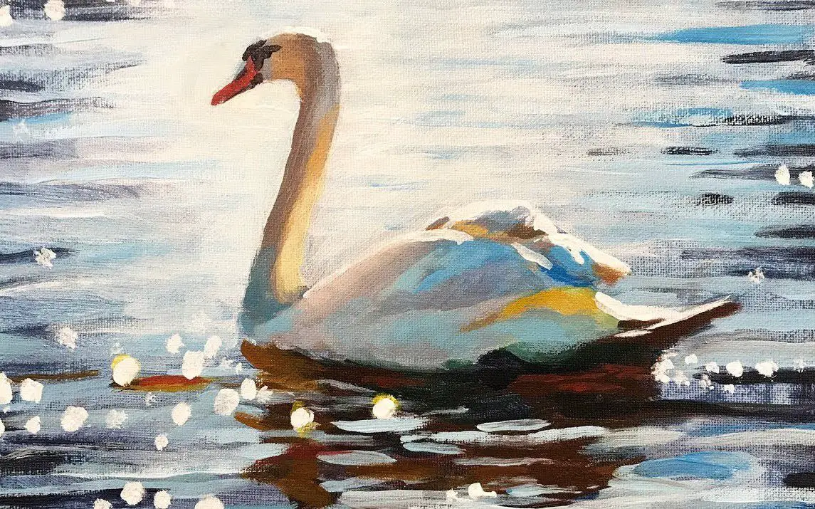 Stunning Swan Painting