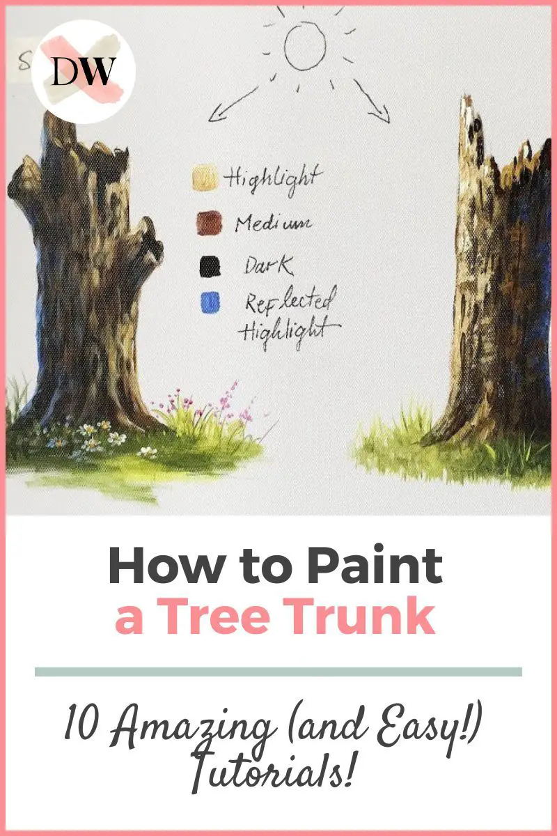 How To Paint A Tree Trunk: 10 Amazing and Easy Tutorials! Thumbnail