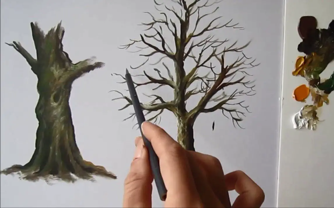 Easy Approach to Painting the Perfect Tree Trunk