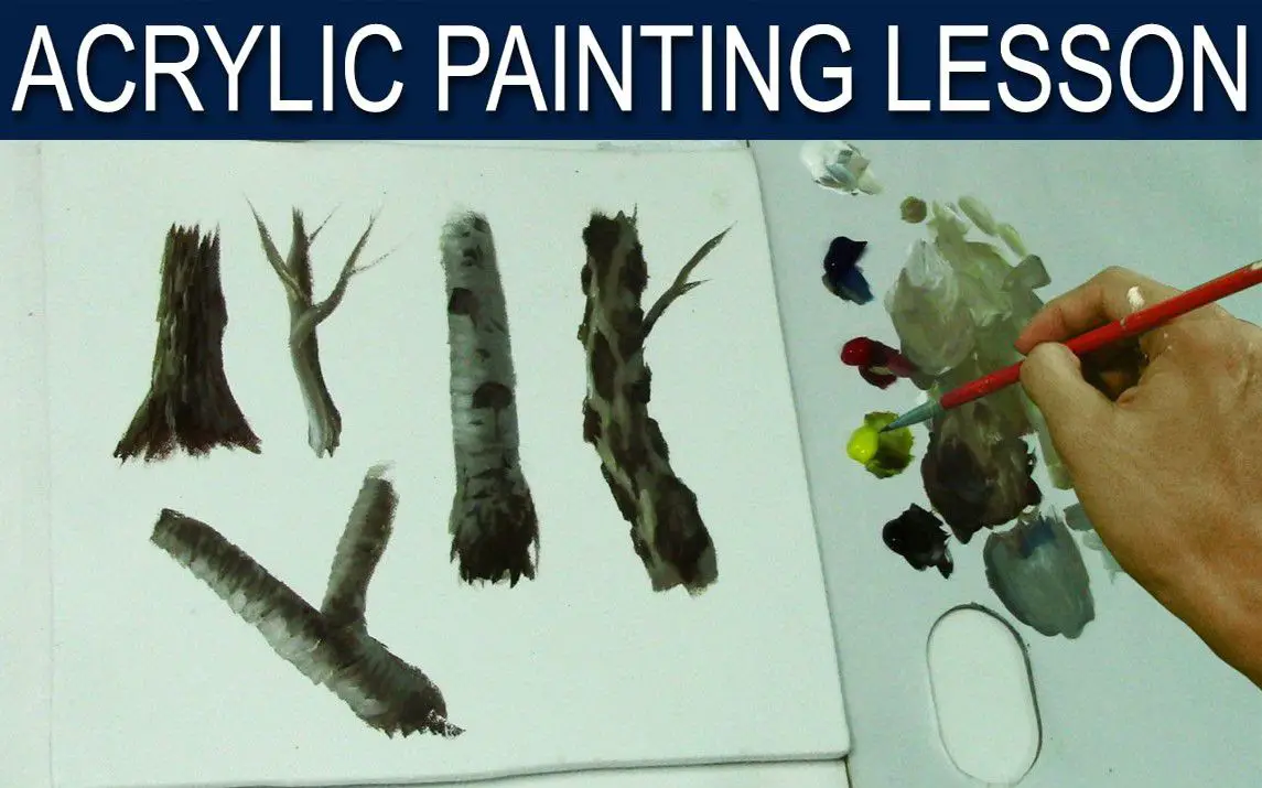 Easy Tree Trunk Painting Tutorial