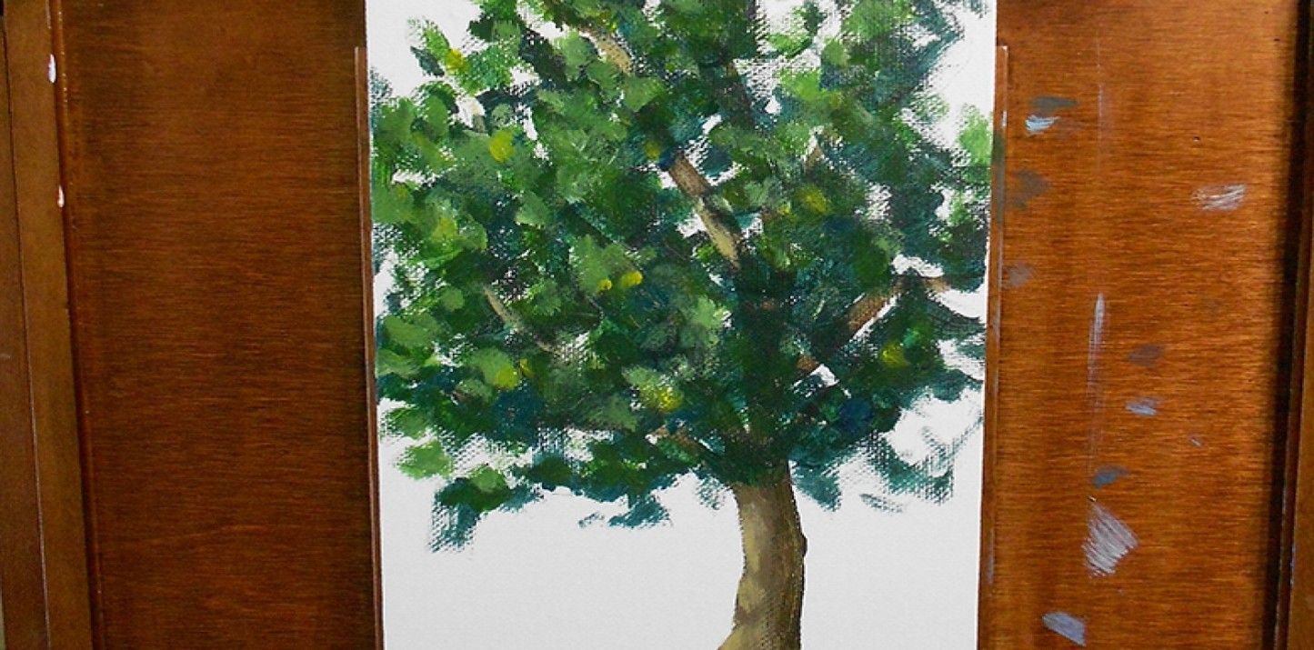 Winsome Trees Acrylics Painting