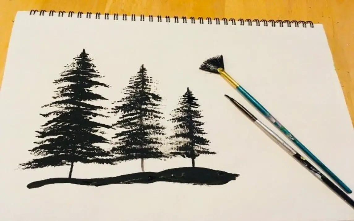 Unique and Step-by-Step Tree Painting