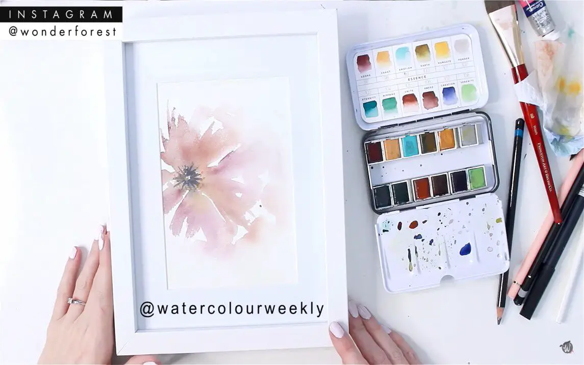 Simple Abstract Flower Painting