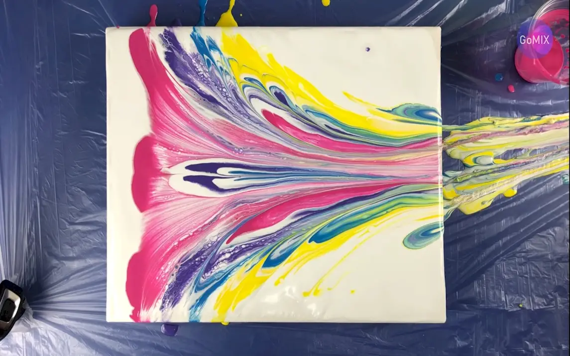 Beautiful Abstract using Acrylic Pouring