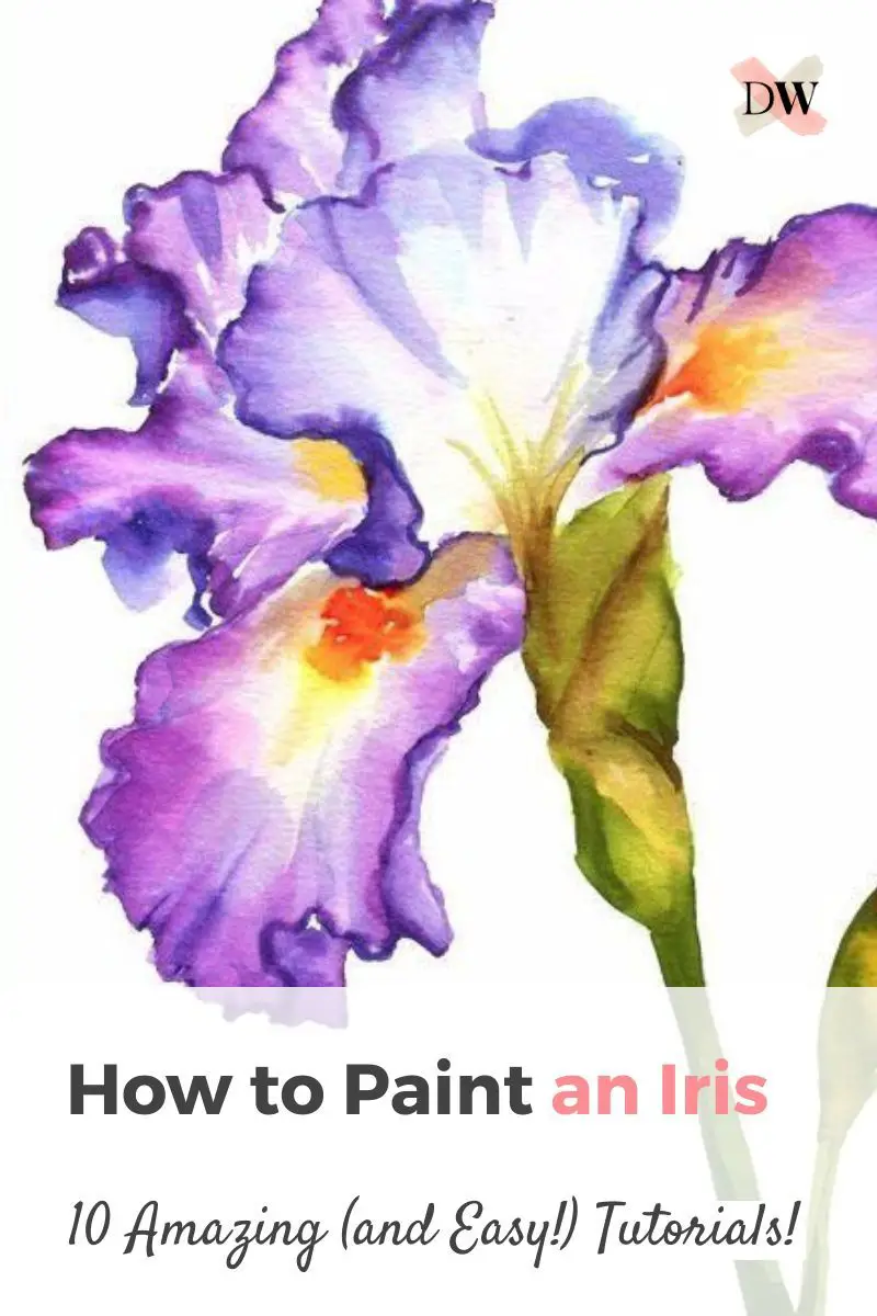How To Paint An Iris: 10 Amazing and Easy Tutorials! Thumbnail