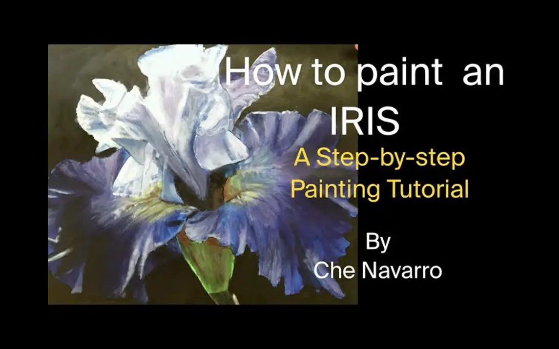 Step by Step Iris Painting Tutorial