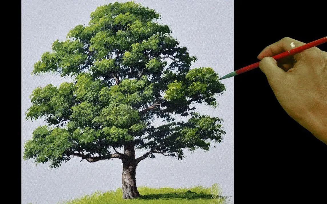 Realistic Oak Tree Painting Tutorial