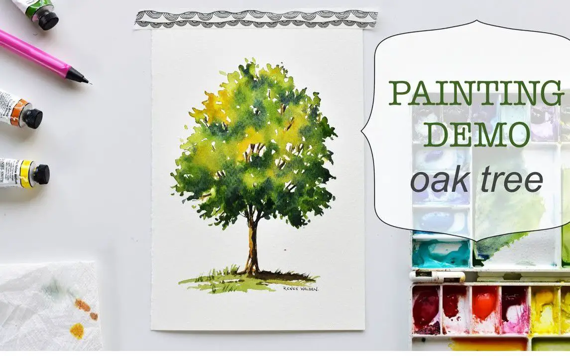 Quick Oak Tree Painting Demonstration