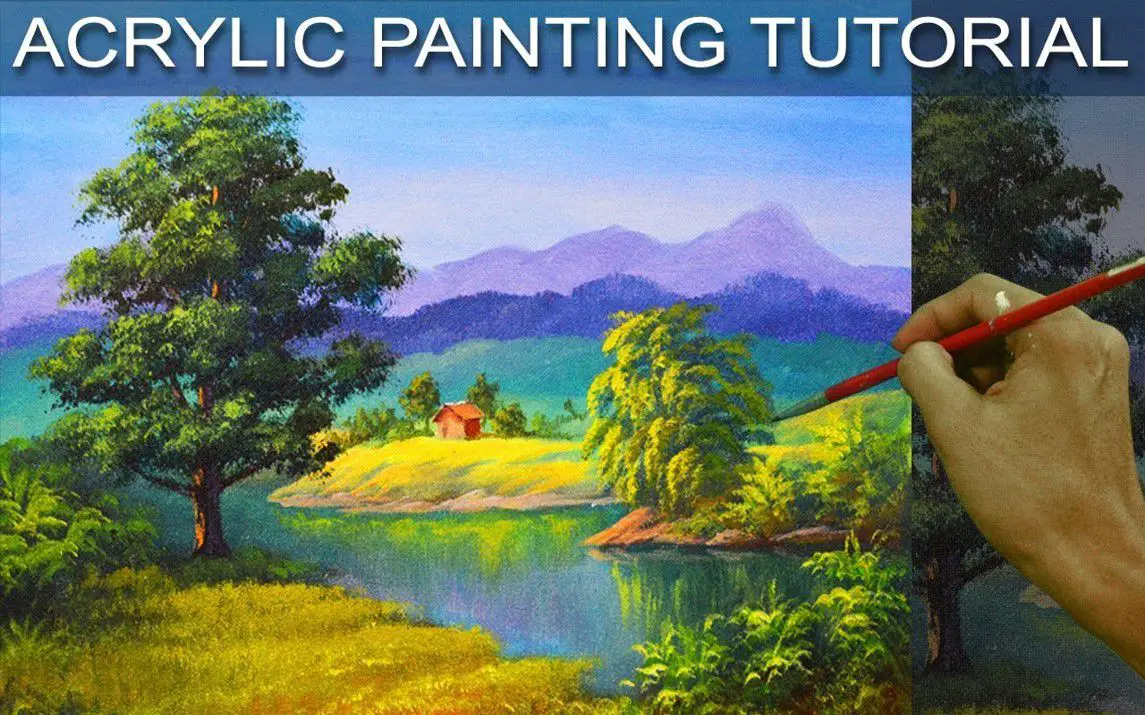 Oak Tree in a Gorgeous Landscape Painting