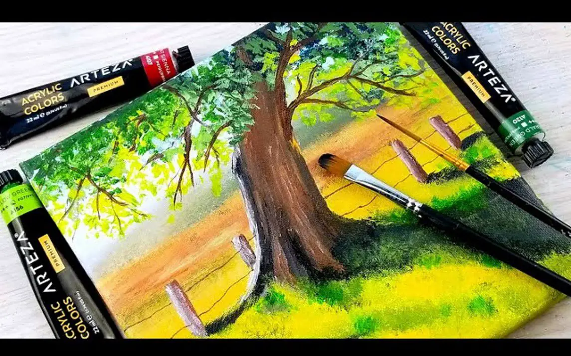 Easy Oak Tree Painting Tutorial