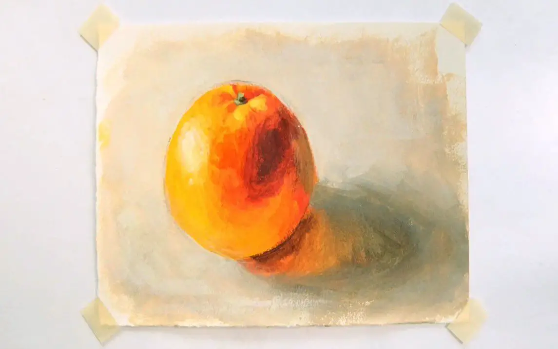 Sweet and Simple Approach to Painting an Orange