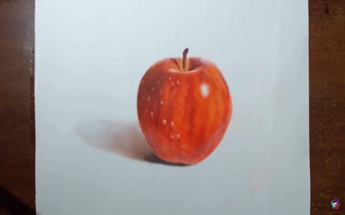 Realistic Apple Painting with Oils