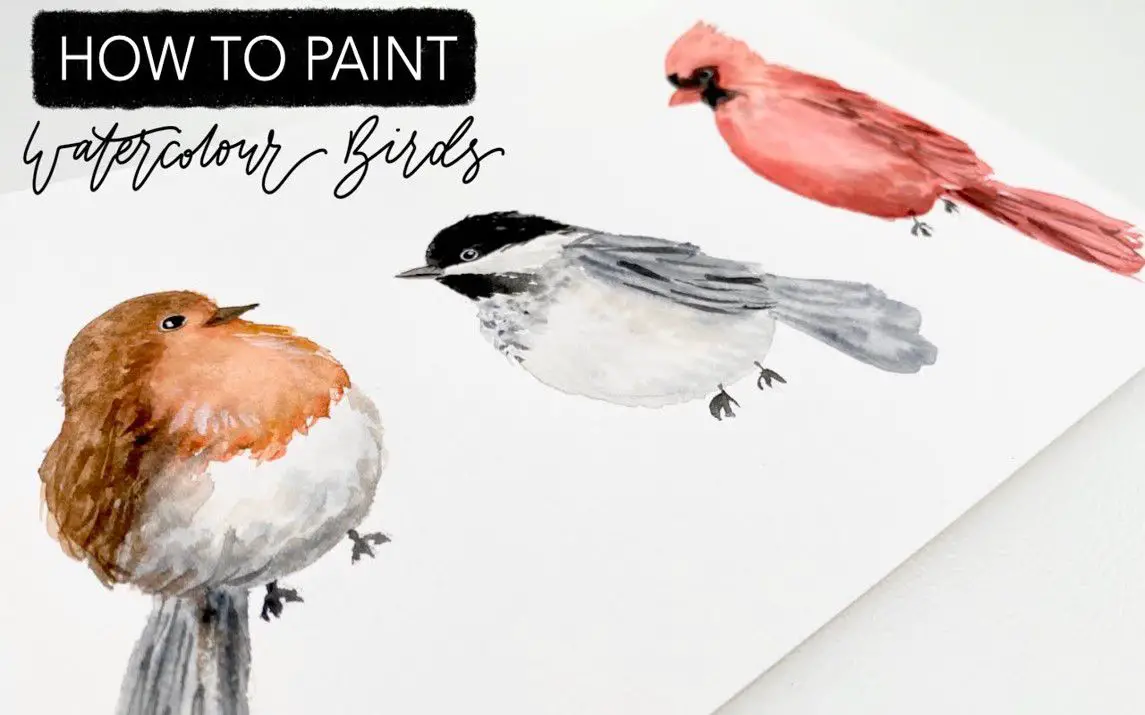 Simple Bird Painting Tutorial