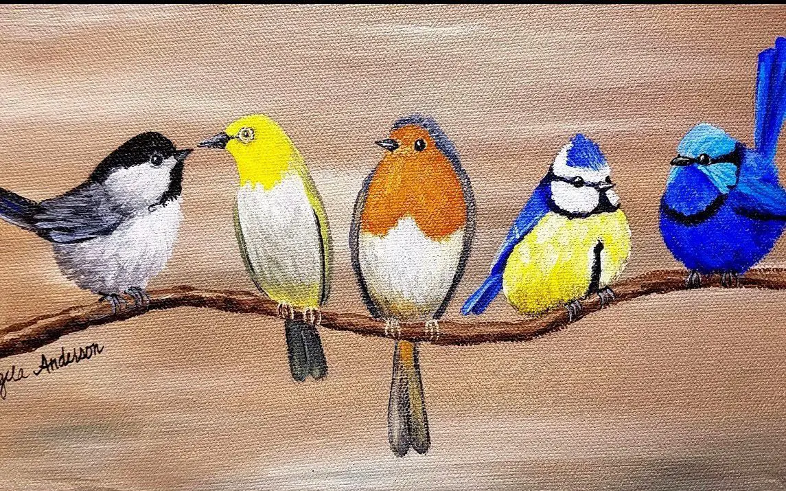 Easy Songbird Painting Tutorial