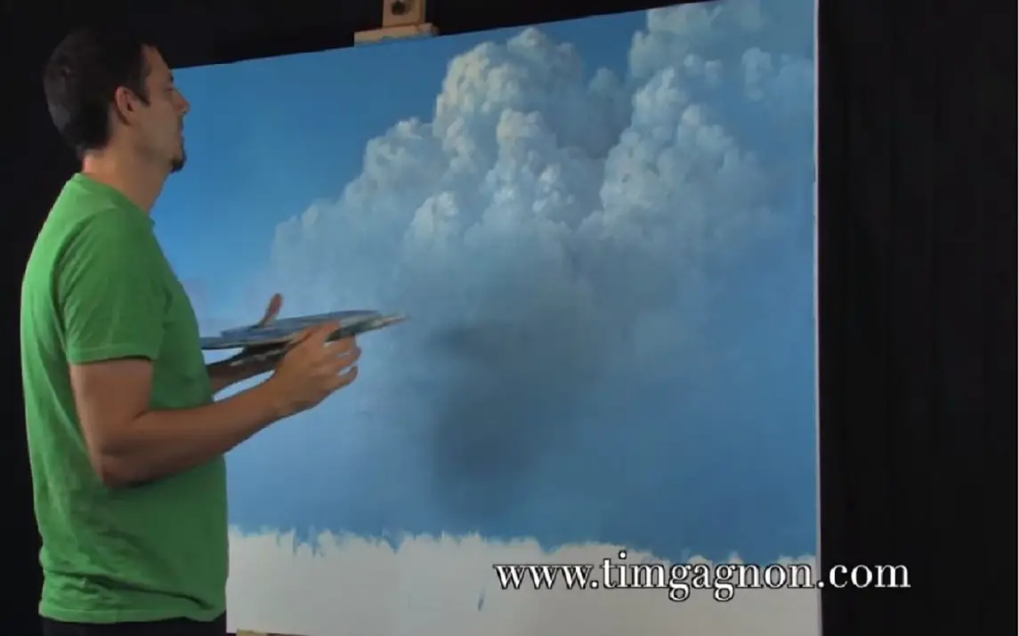 Tips for painting Large Clouds in Oil or Acrylic.