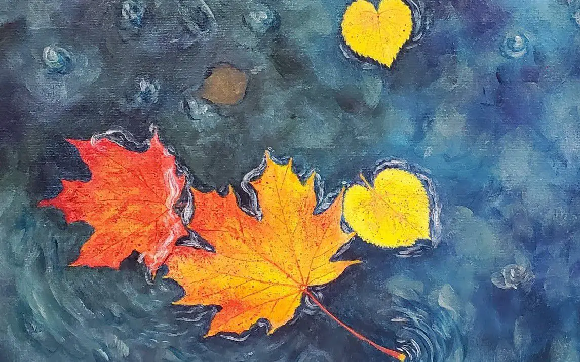 Stunning Fall Leaf Painting Demonstration